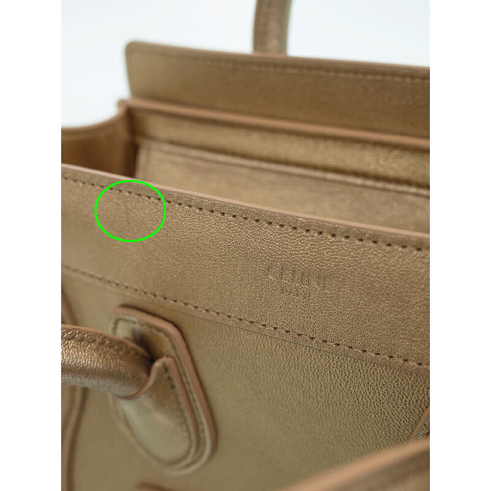 Celine Shopper Leather Shoulder Bag - Picture 5 of 9